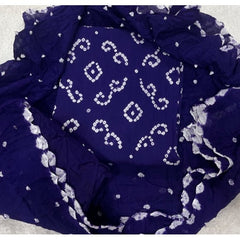 Pure Bandhej Cambric Cotton Suit Set - Yanchi