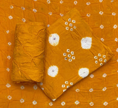 Pure Bandhej Cambric Cotton Suit Set - Yanchi