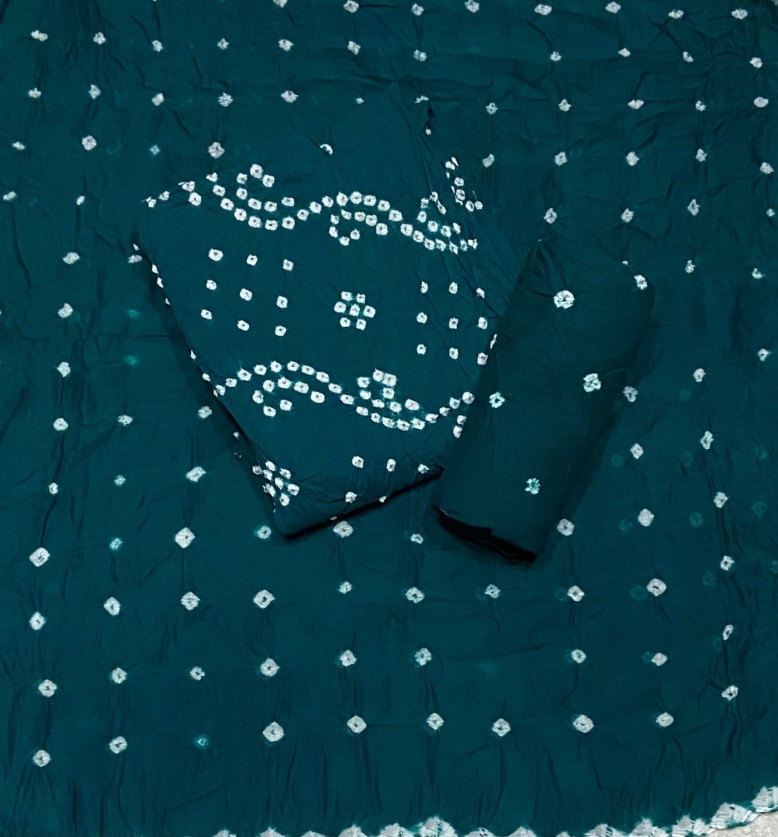 Pure Bandhej Cambric Cotton Suit Set - Yanchi