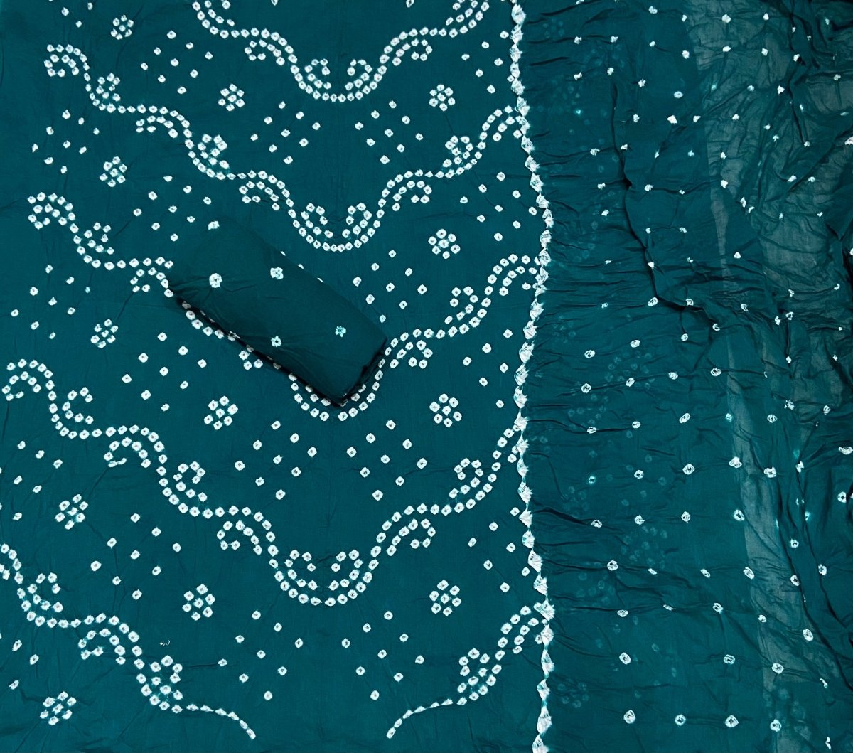 Pure Bandhej Cambric Cotton Suit Set - Yanchi