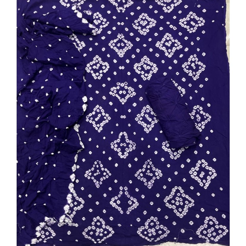 Pure Bandhej Cambric Cotton Suit Set - Yanchi