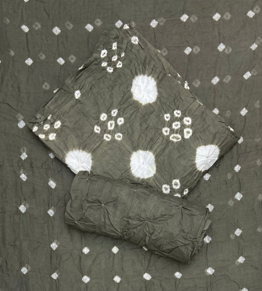 Pure Bandhej Cambric Cotton Suit Set - Yanchi