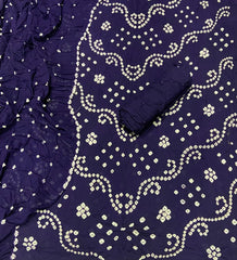 Pure Bandhej Cambric Cotton Suit Set - Yanchi