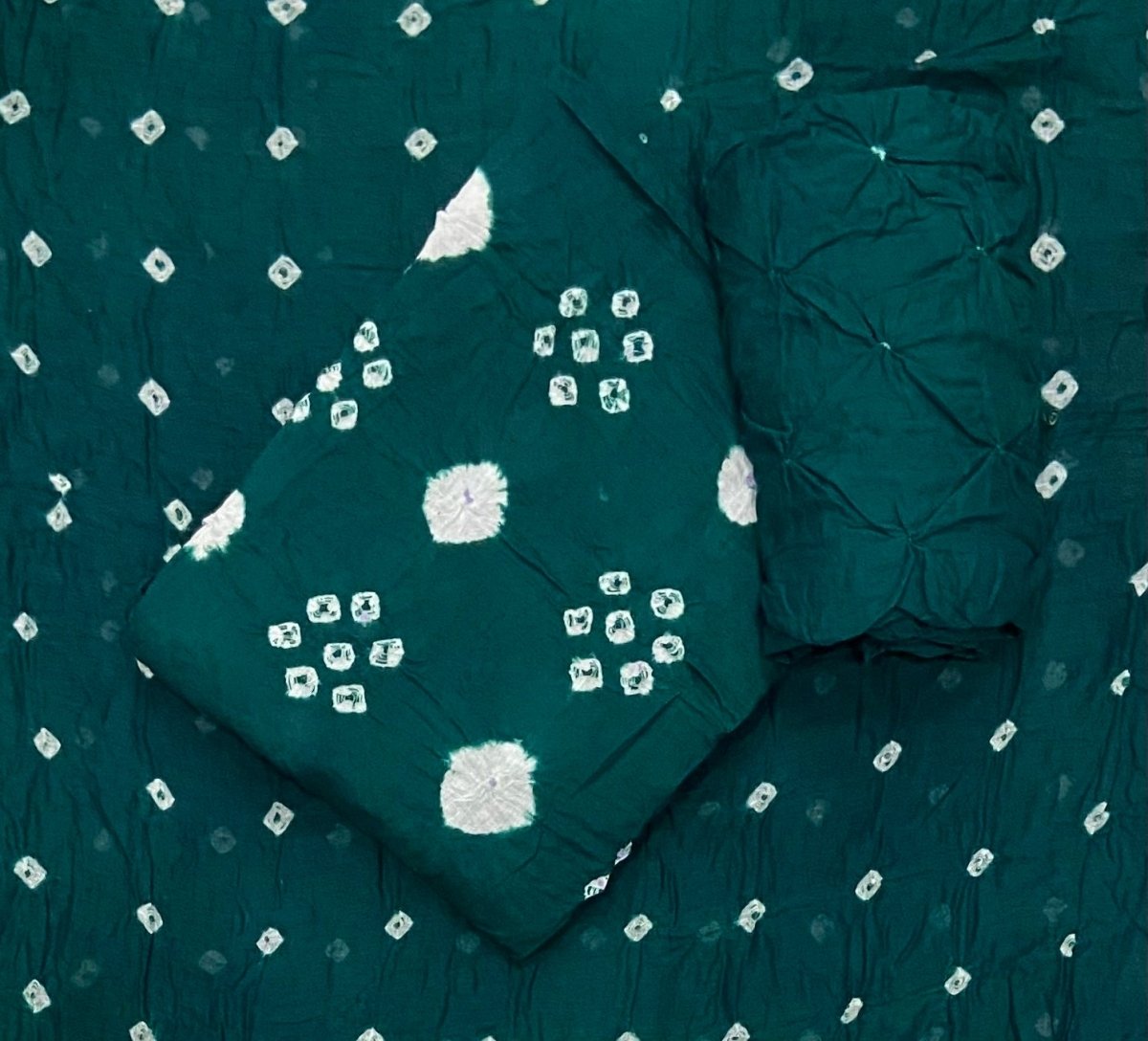 Pure Bandhej Cambric Cotton Suit Set - Yanchi