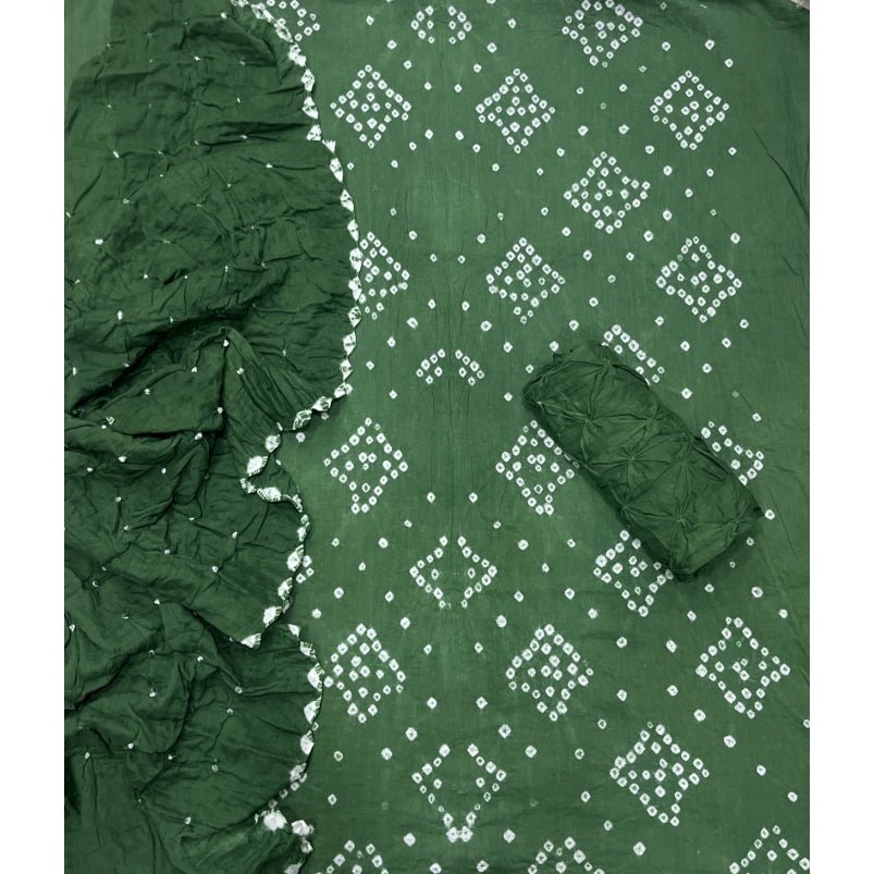 Pure Bandhej Cambric Cotton Suit Set - Yanchi