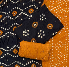 Pure Bandhej Cambric Cotton Suit Set - Yanchi