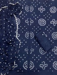 Pure Bandhej Cambric Cotton Suit Set - Yanchi