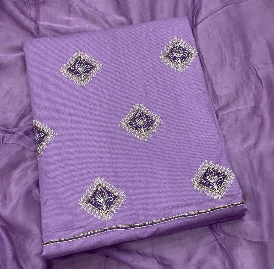 Pure Cotton Burberry with Heavy Handwork - Yanchi
