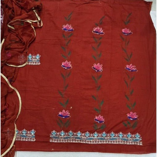 Pure Cotton Burberry with Heavy Handwork - Yanchi