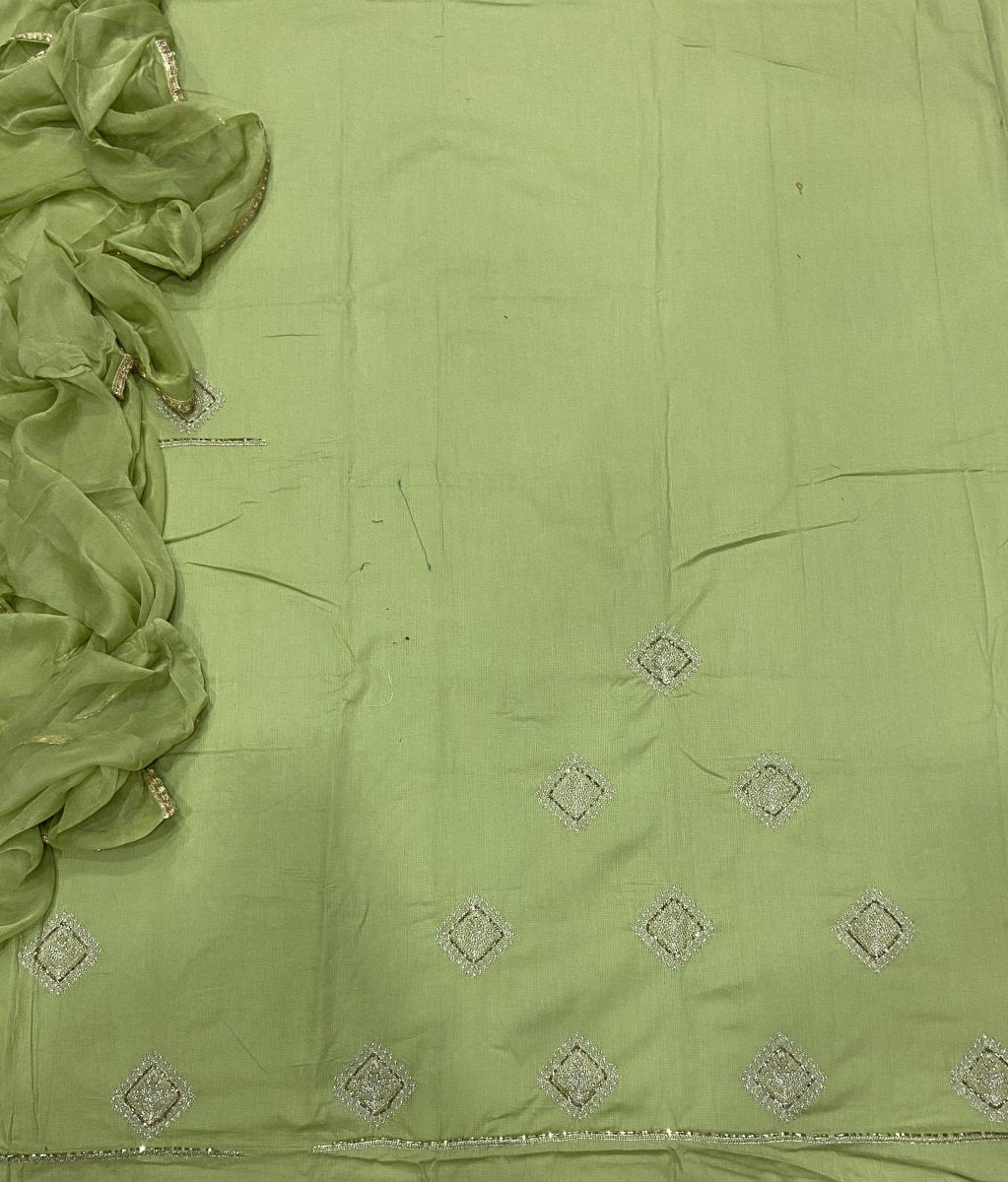 Pure Cotton Burberry with Heavy Handwork - Yanchi