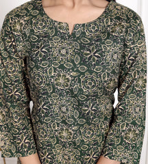 Pure Cotton Kurti & Pant with Dupatta - Yanchi