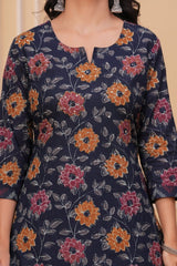 Pure Cotton Kurti & Pant with Dupatta - Yanchi