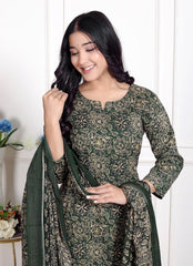 Pure Cotton Kurti & Pant with Dupatta - Yanchi