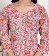 Pure Cotton Kurti & Pant with Dupatta - Yanchi