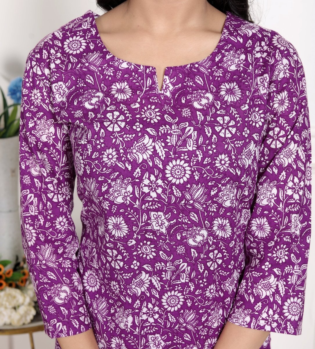 Pure Cotton Kurti & Pant with Dupatta - Yanchi
