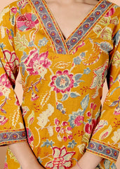 Pure Cotton Kurti & Pant with Dupatta - Yanchi