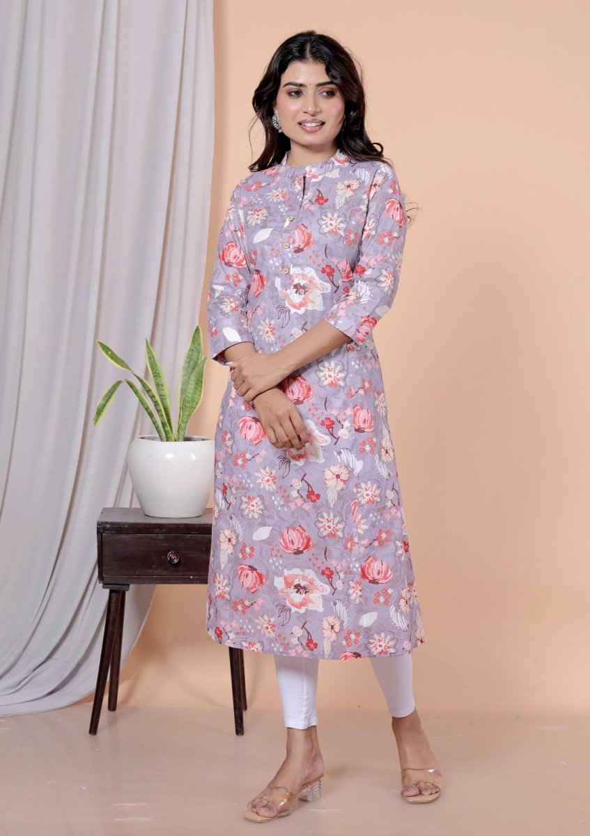 Pure Fine Cotton Print Kurti - Yanchi