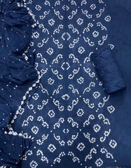 Pure Hand Bandhej Cambric Cotton Suit Set - Yanchi