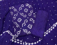 Pure Hand Bandhej Cambric Cotton Suit Set - Yanchi
