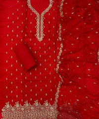Pure Organza Print Suit Set - Yanchi