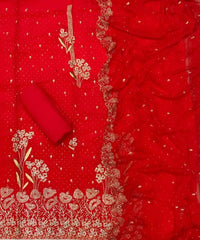Pure Organza Print Suit Set - Yanchi