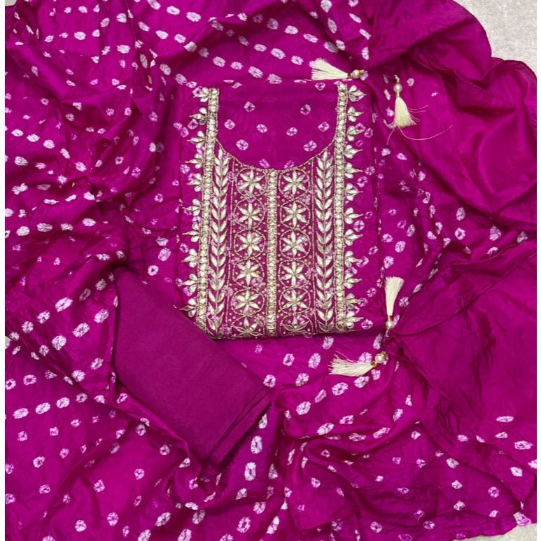 Pure Organza Suit Set with thread work - Yanchi