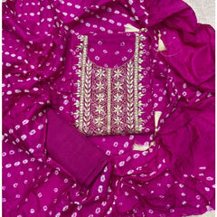 Pure Organza Suit Set with thread work - Yanchi