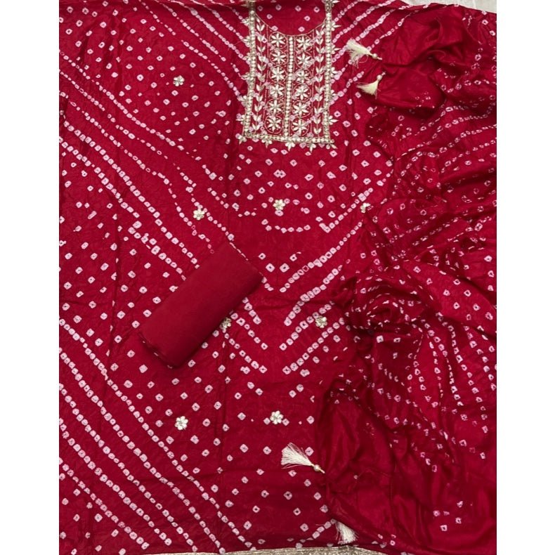 Pure Organza Suit Set with thread work - Yanchi