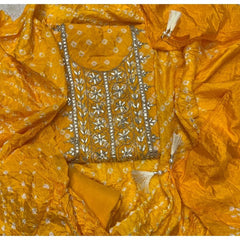 Pure Organza Suit Set with thread work - Yanchi
