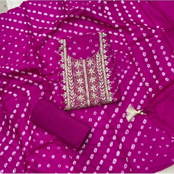 Pure Organza Suit Set with thread work - Yanchi
