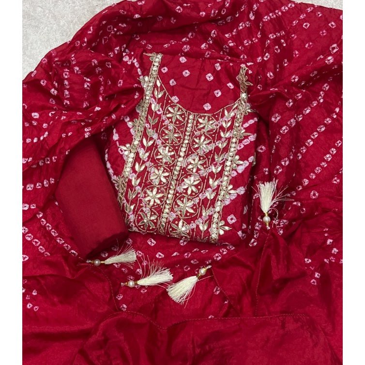 Pure Organza Suit Set with thread work - Yanchi