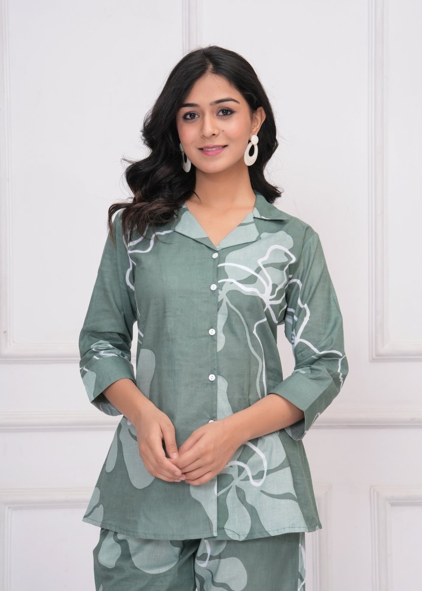 Pure Sanganeri Cotton Co - ord Set - Yanchi