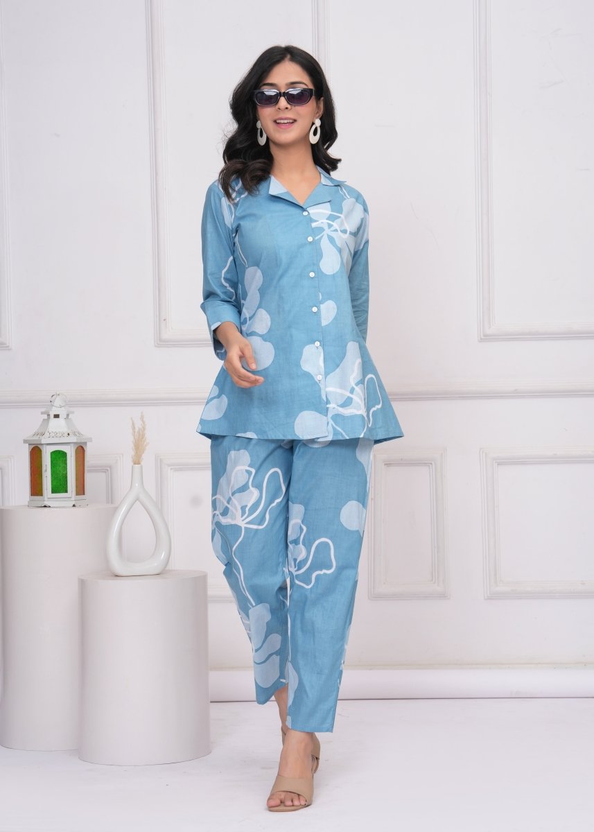 Pure Sanganeri Cotton Co - ord Set - Yanchi