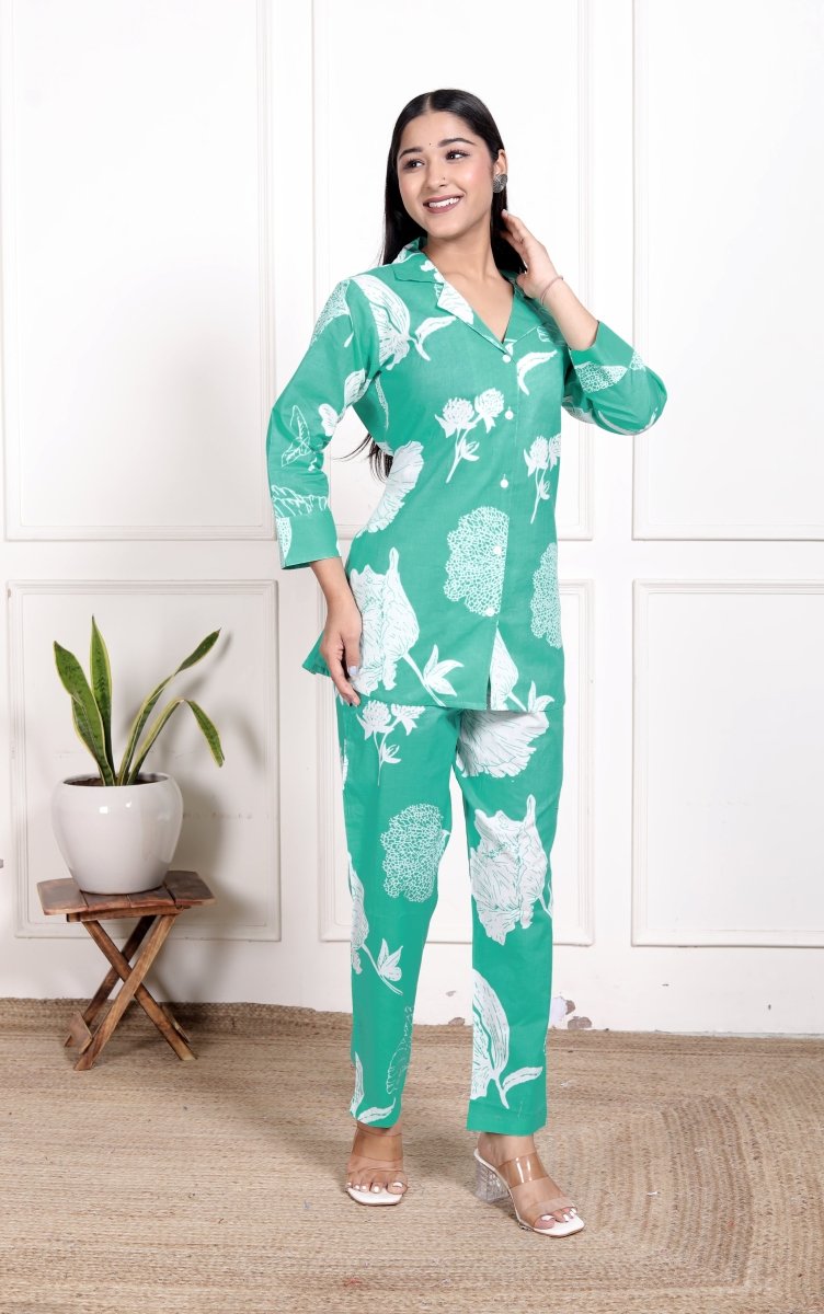 Pure Sanganeri Cotton Co - ord Set - Yanchi