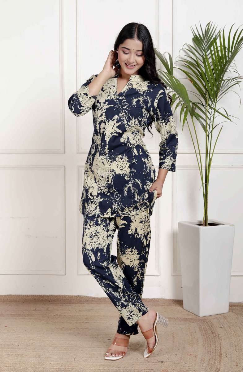 Pure Sanganeri Cotton Co - ord Set - Yanchi