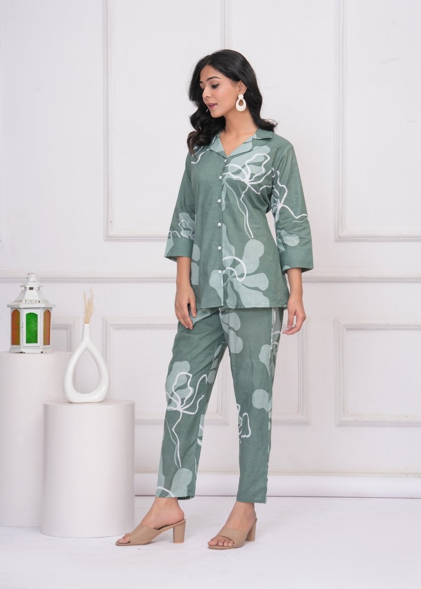 Pure Sanganeri Cotton Co - ord Set - Yanchi