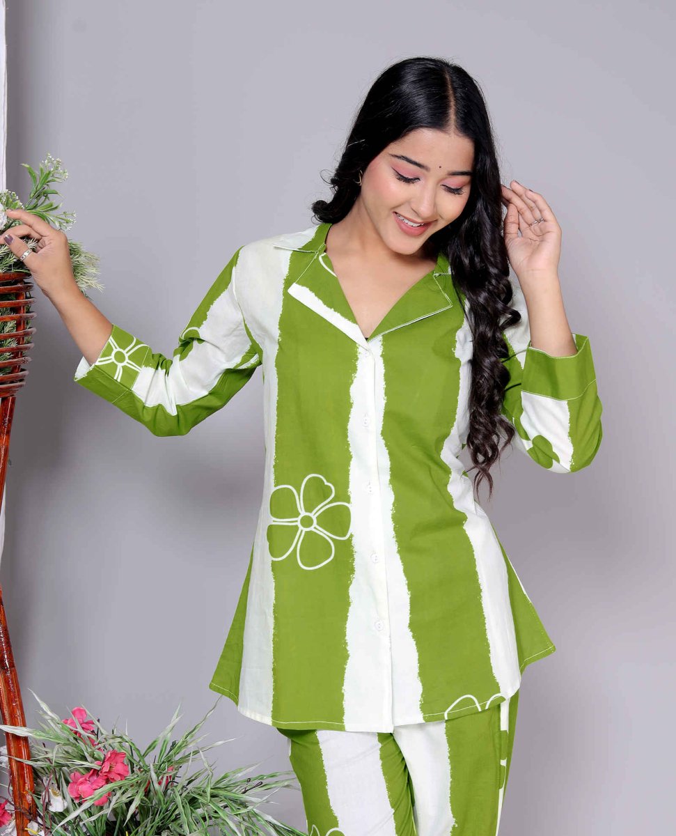 Pure Sanganeri Cotton Co - ord Set - Yanchi