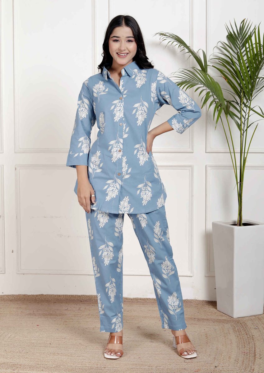 Pure Sanganeri Cotton Co - ord Set - Yanchi