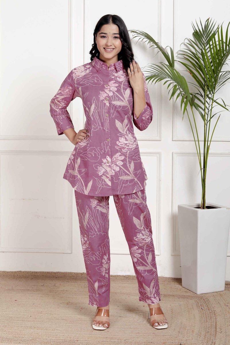 Pure Sanganeri Cotton Co - ord Set - Yanchi