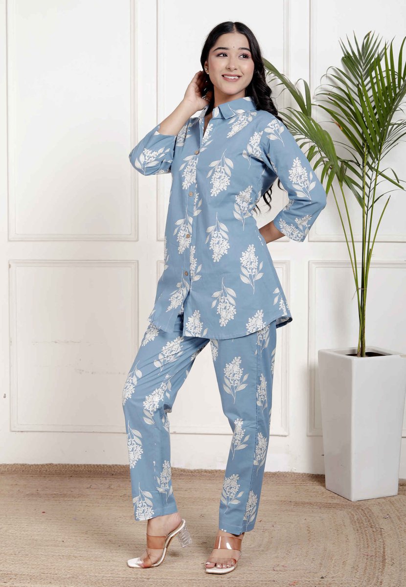 Pure Sanganeri Cotton Co - ord Set - Yanchi