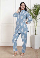 Pure Sanganeri Cotton Co - ord Set - Yanchi