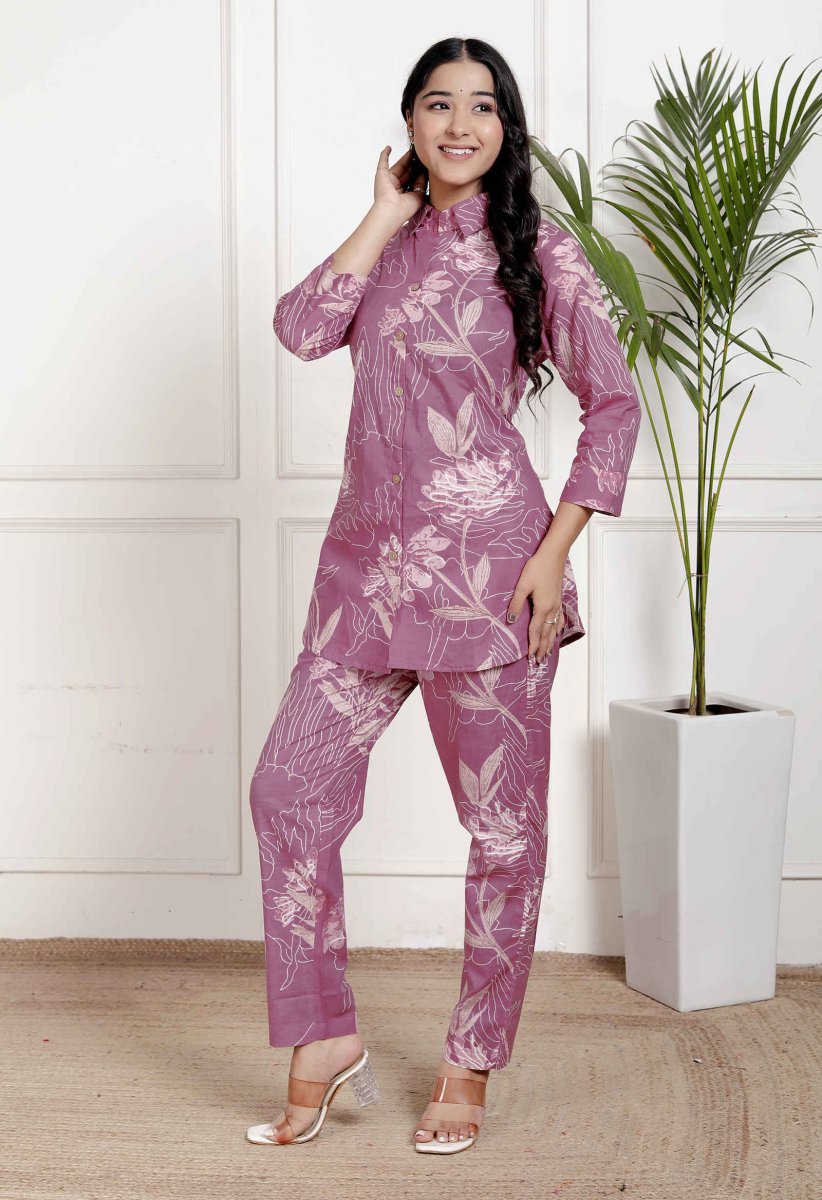 Pure Sanganeri Cotton Co - ord Set - Yanchi