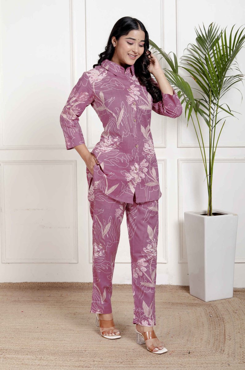 Pure Sanganeri Cotton Co - ord Set - Yanchi