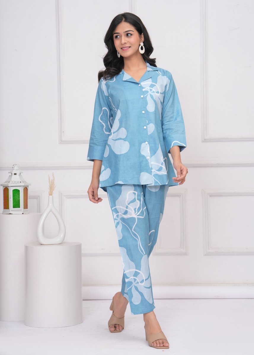 Pure Sanganeri Cotton Co - ord Set - Yanchi