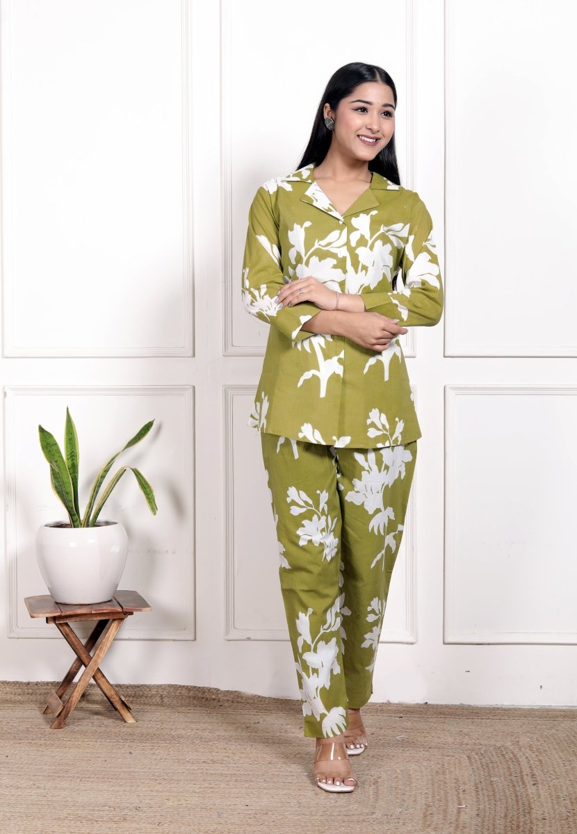 Pure Sanganeri Cotton Co - ord Set - Yanchi