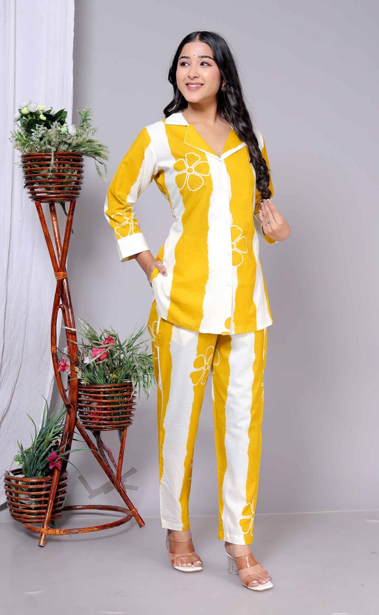 Pure Sanganeri Cotton Co - ord Set - Yanchi