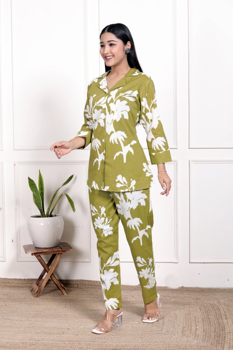 Pure Sanganeri Cotton Co - ord Set - Yanchi