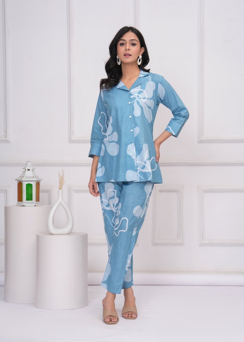 Pure Sanganeri Cotton Co - ord Set - Yanchi