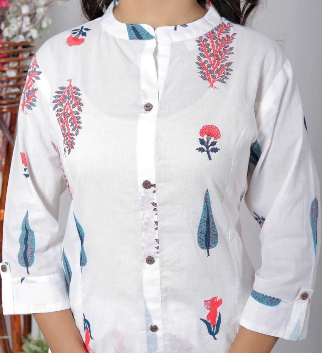 Pure Sanganeri Cotton Long Co - ord Set - Yanchi
