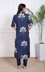 Pure Sanganeri Cotton Long Co - ord Set - Yanchi